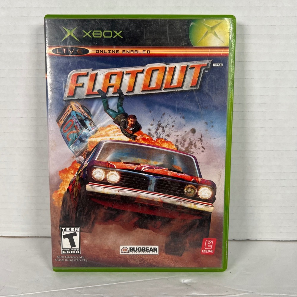 FlatOut Microsoft Xbox‎ 2005 Original Racing Game Destruction Derby CIB